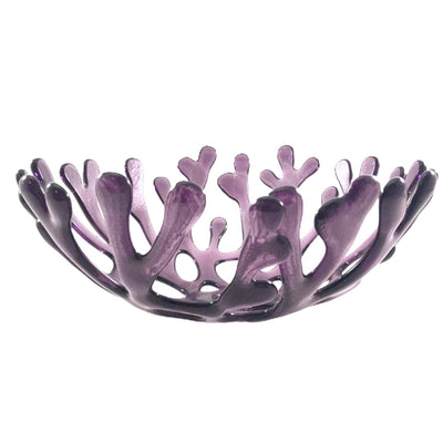 Coral Branch Bowl | Medium Purple Glass