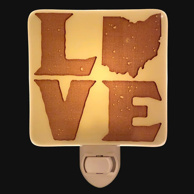 Ohio LOVE Block Letters Night Light