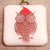 Owl Christmas Ornament - Hand Painted
