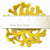 Coral Branch Bowl | Small Opaque Yellow Glass