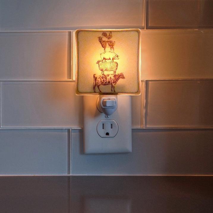Farm Animal Stack Night Light