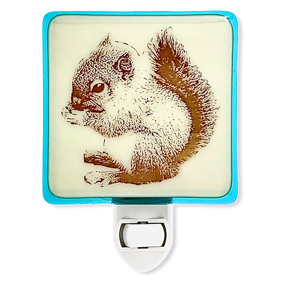 Squirrel Baby Holding Acorn Night Light