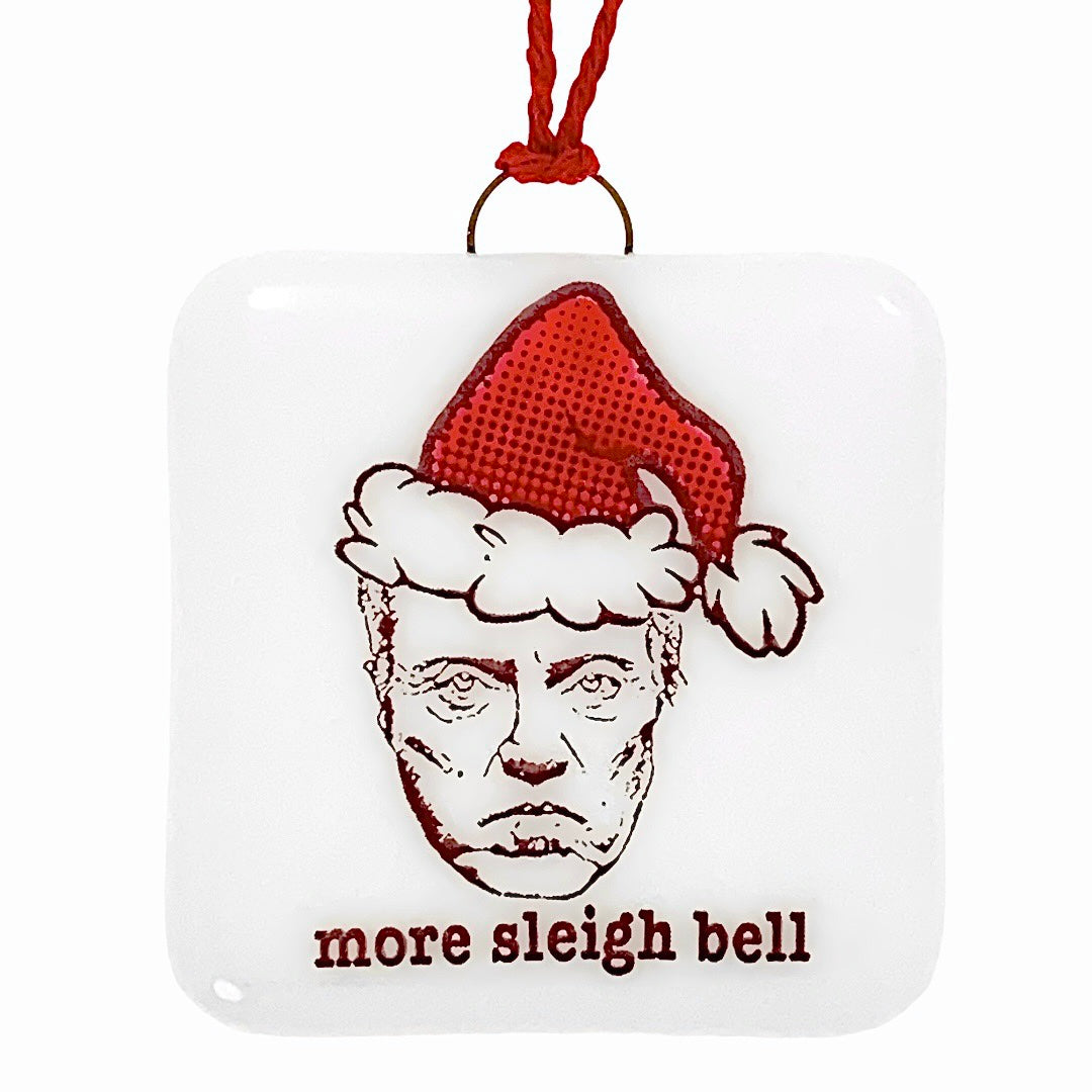 Christopher Walken "More Sleigh Bell" Ornament - Hand Painted