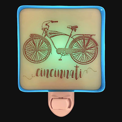 Personalized Bicycle Night Light with Name or City