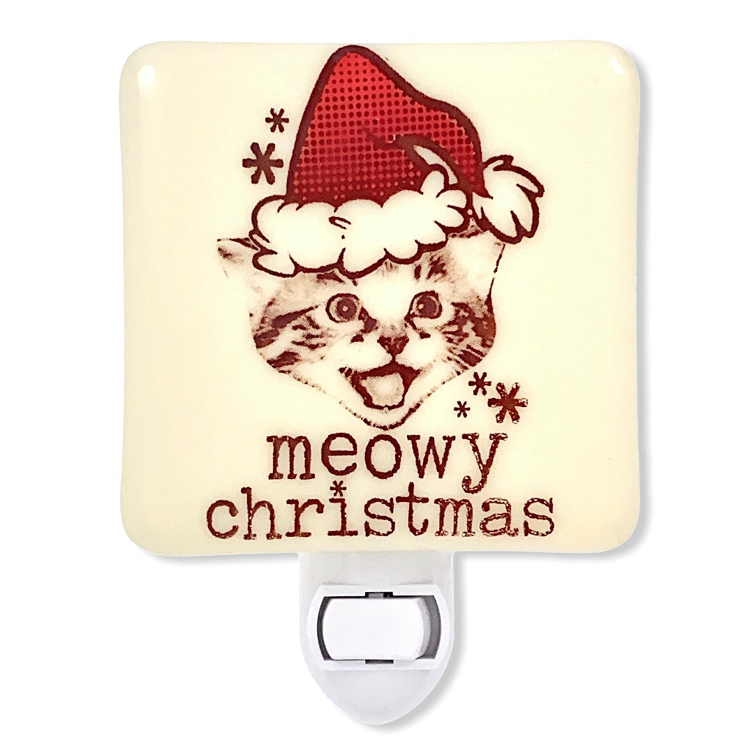 Meowy Christmas Kitty Christmas Night Light