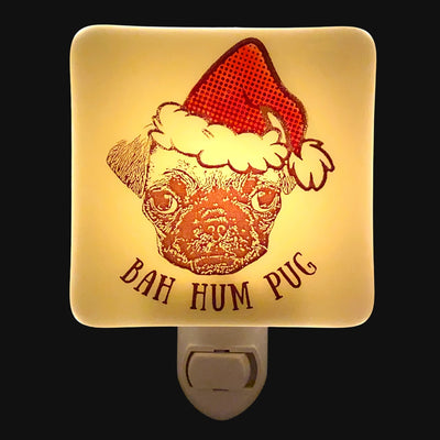 Bah! Hum Pug Dog Christmas Night Light