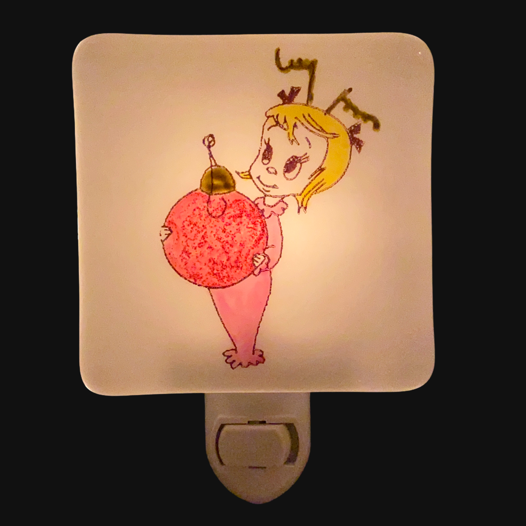 The Grinch - Little Cindy Lou Who Night Light - Hand Painted