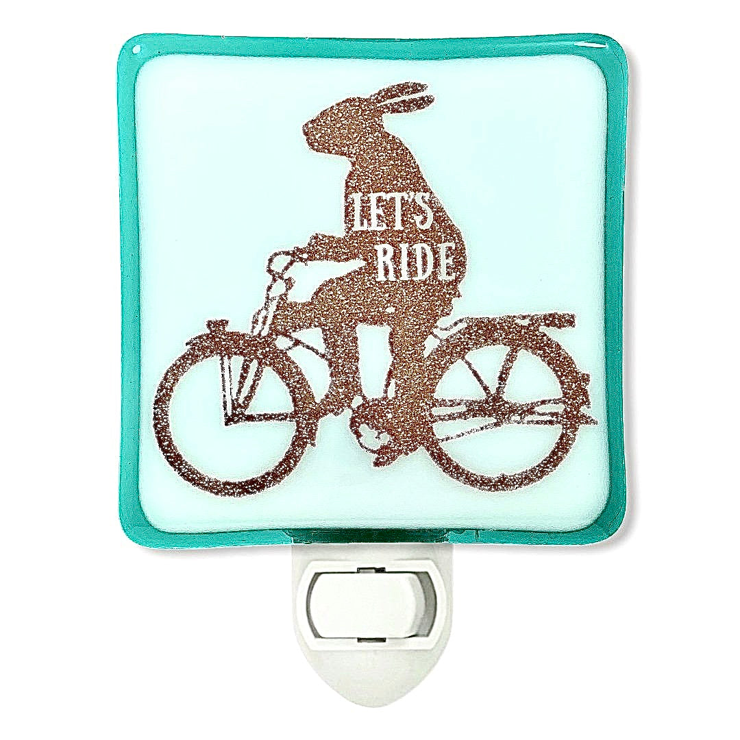 Rabbit On Bicycle "Let's Ride" Night Light