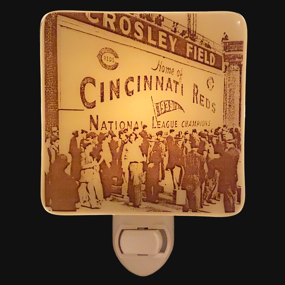 Cincinnati Ohio - Vintage Reds Crosley Field Night Light