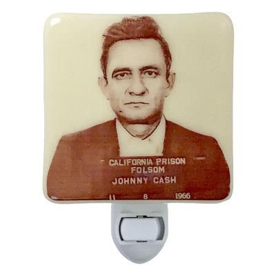 Johnny Cash Mug Shot Folsom Prison  Night Light