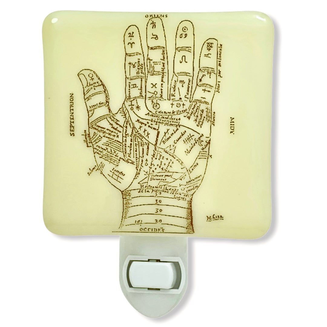 Palmistry Diagram Illustration Night Light