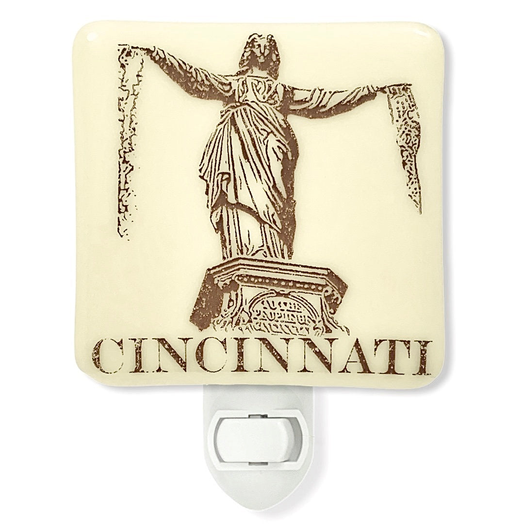 Cincinnati Ohio - Fountain Square Night Light