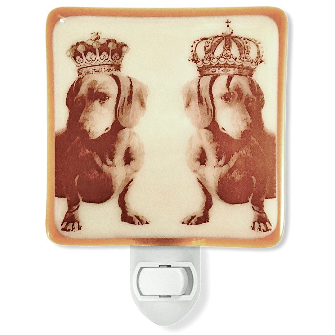 Dachshund Dog King and Queen Night Light