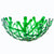 Coral Branch Bowl | Large Emerald Green Transparent  Glass