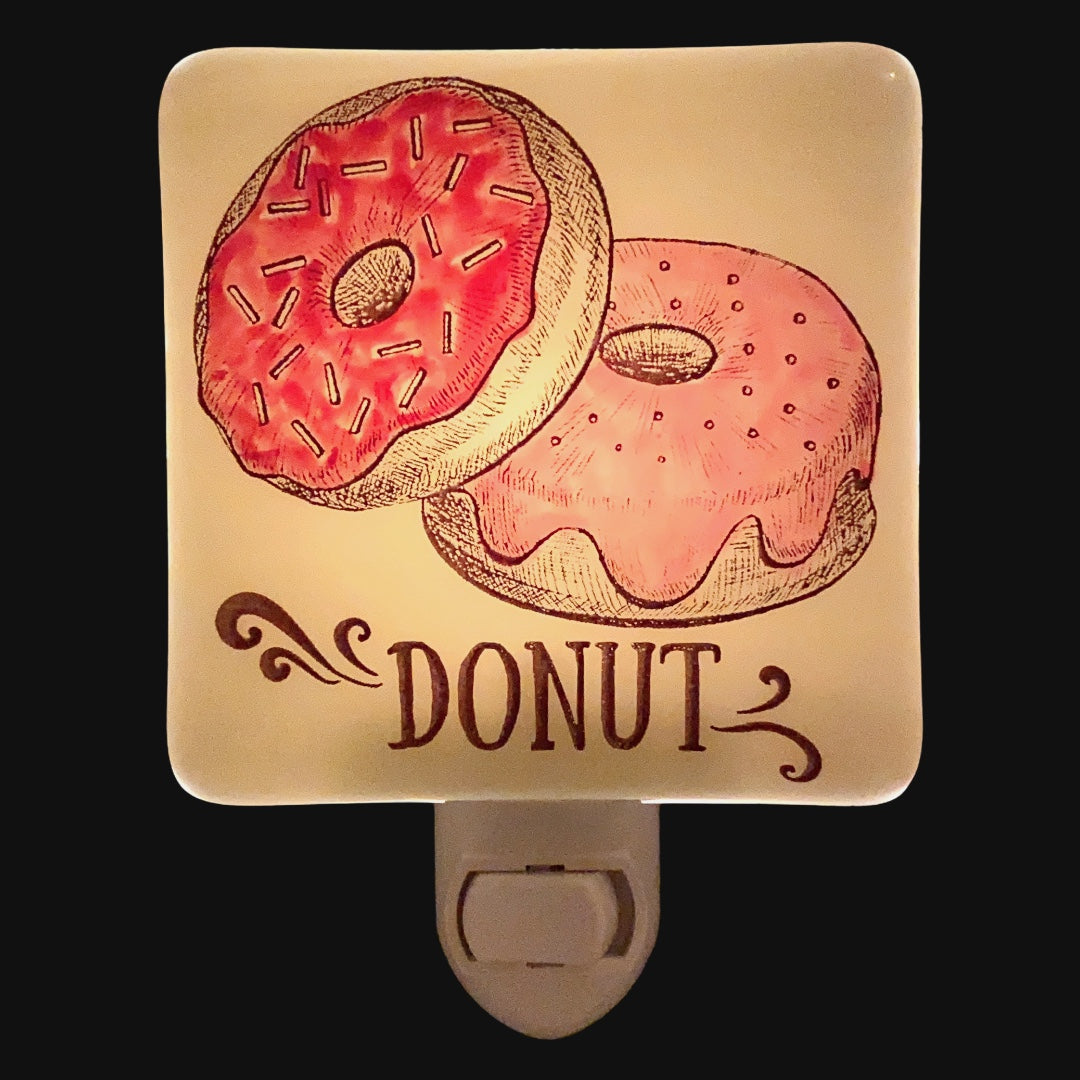 Pink Frosted Donuts Night Light