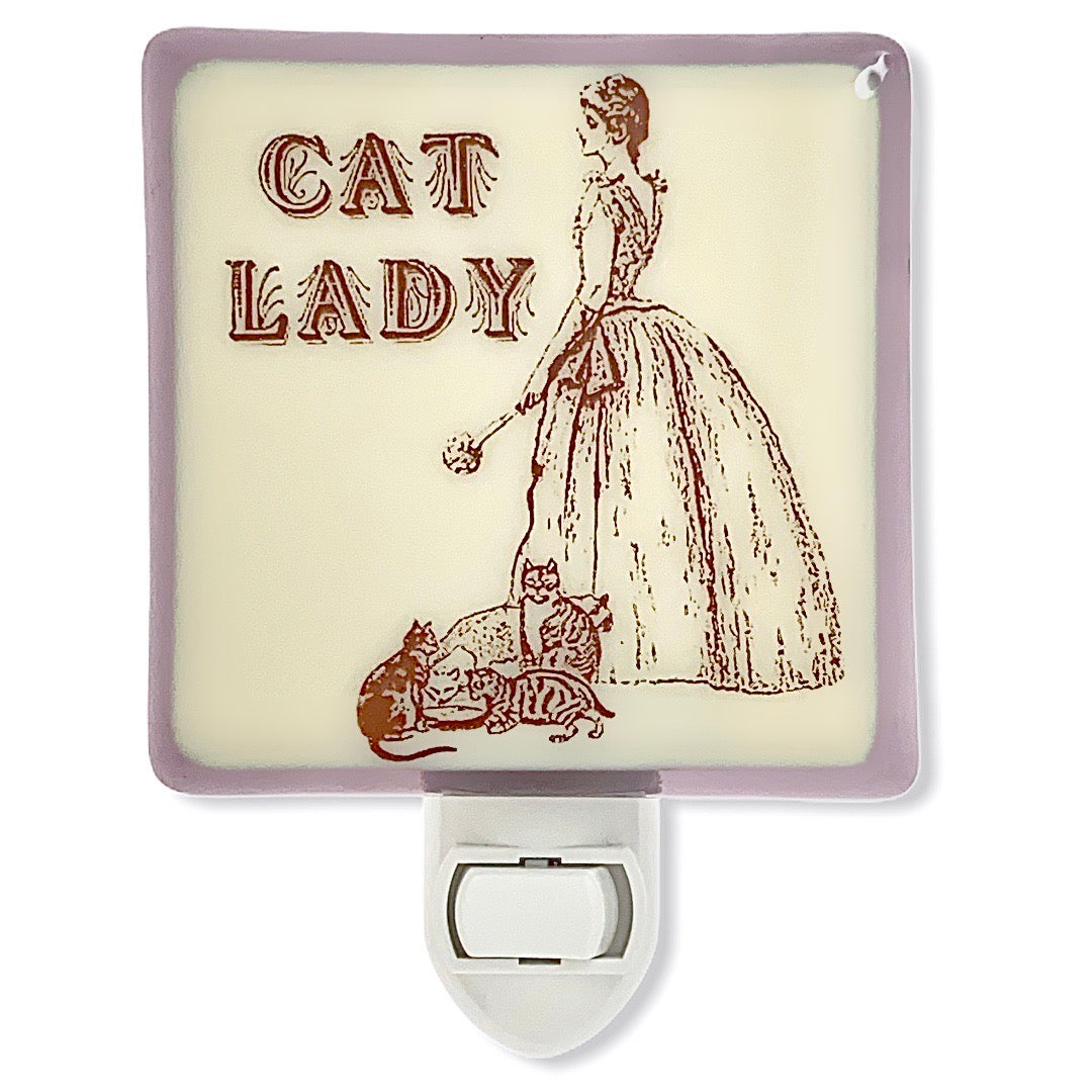 Victorian "Cat Lady" Night Light