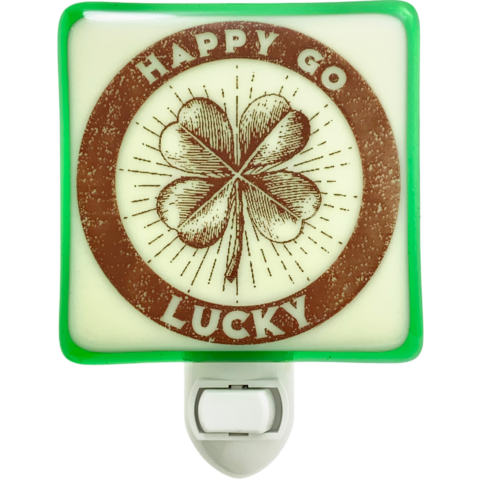 Lucky Four-leaf Clover Shamrock Night Light “Happy Go Lucky”