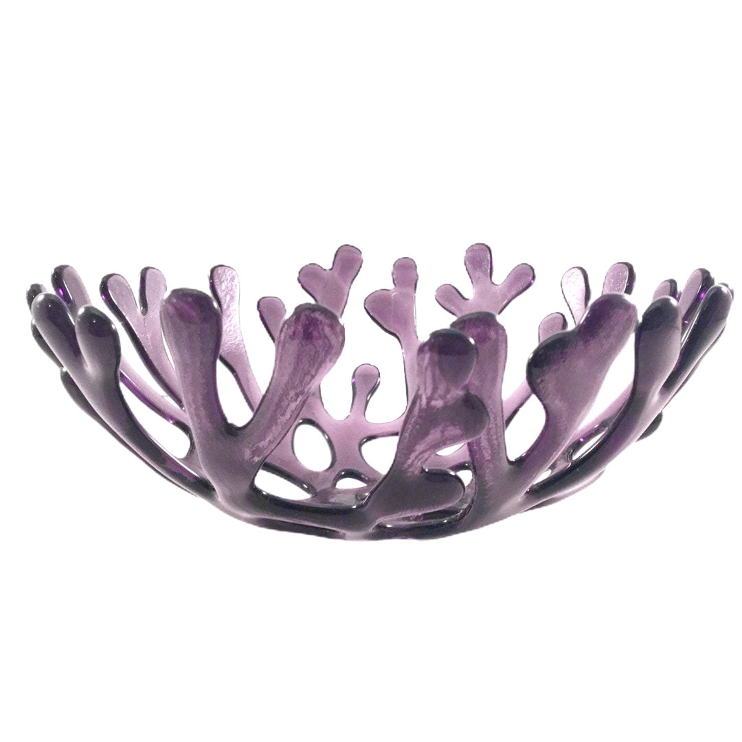 Coral Branch Bowl | Medium Purple Glass
