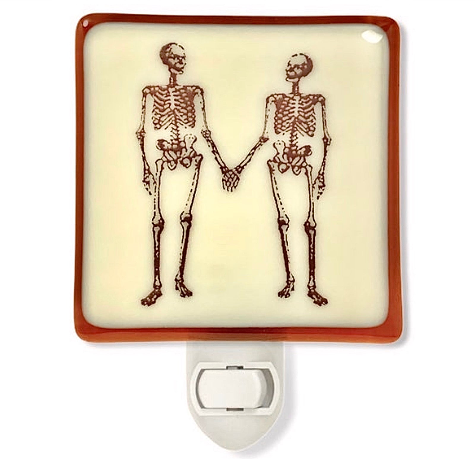 Skeleton Couple Holding Hands Night Light