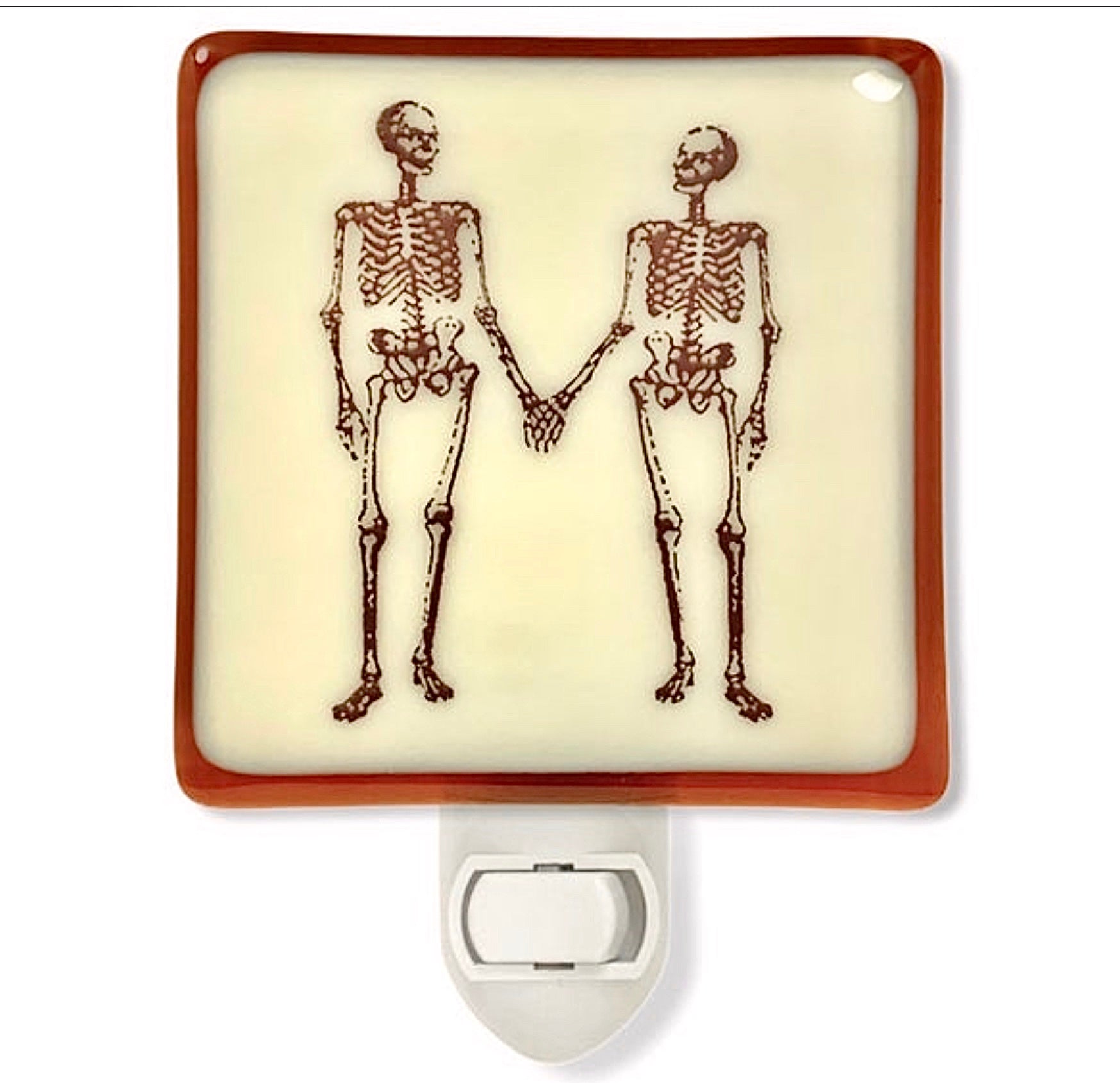 Skeleton Couple Holding Hands Night Light