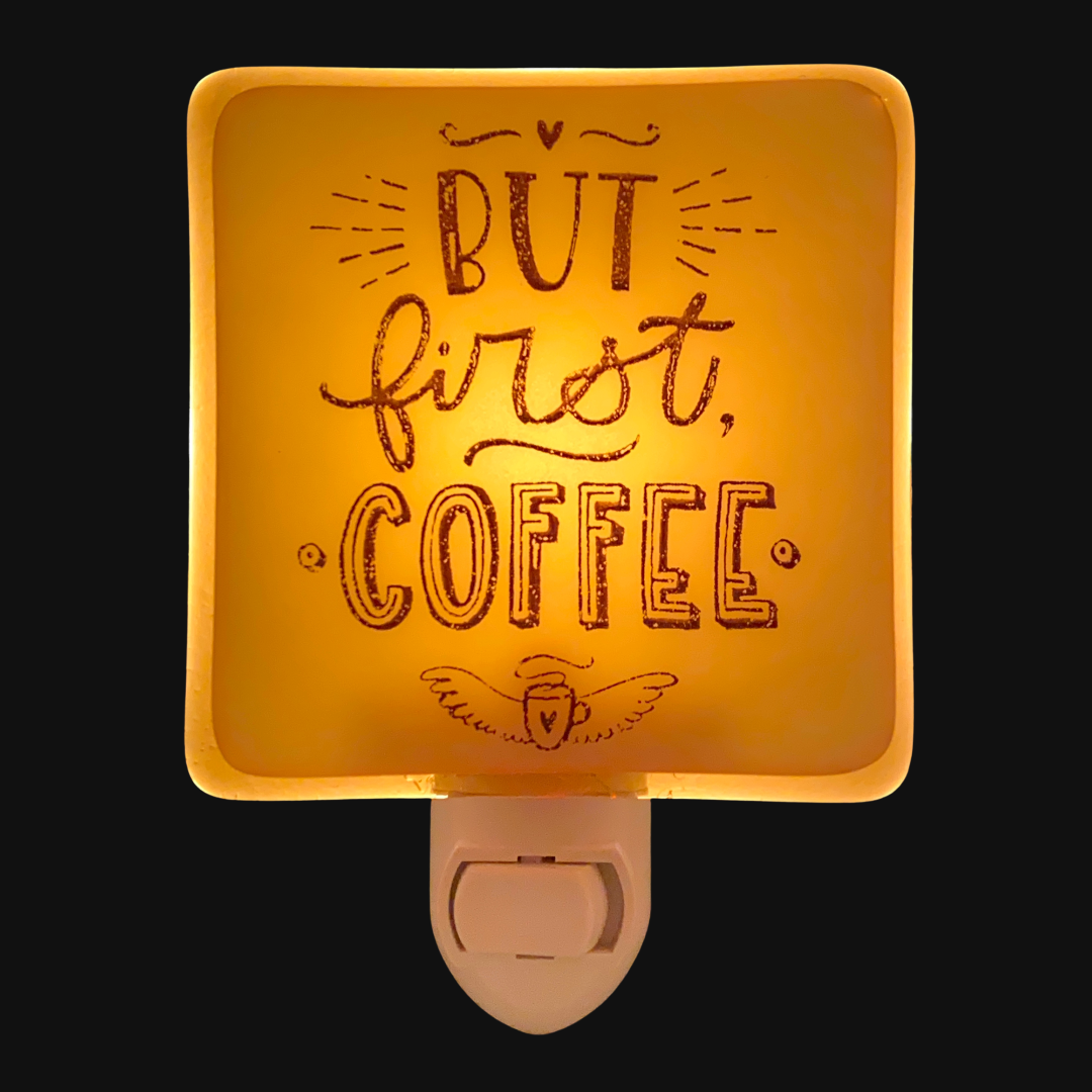 Coffee Lovers “But First, Coffee” Night Light