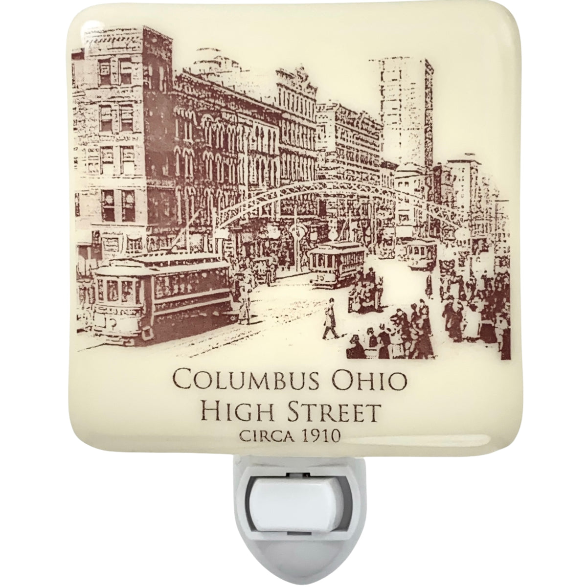 Columbus Ohio - Historic High Street Night Light