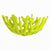 Coral Branch Bowl | Small Lemongrass Green Opaque Glass