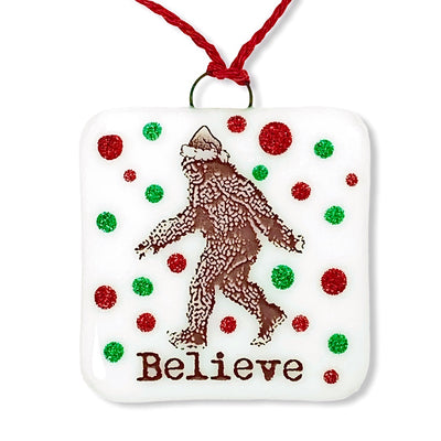 Bigfoot Sasquatch "Believe" Christmas Ornament