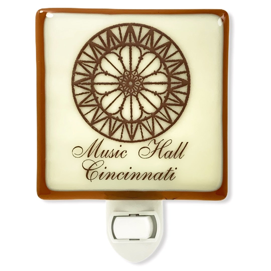 Cincinnati Ohio - Music Hall Rose Window Night Light