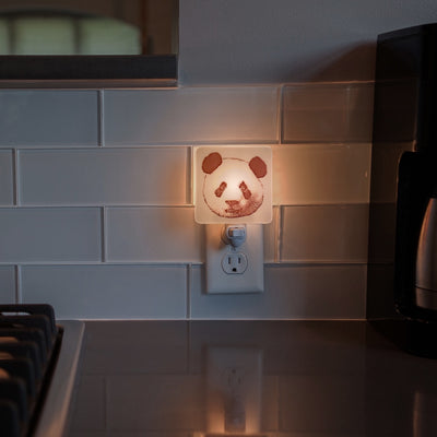 Panda Bear Face Night Light