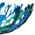 Coral Branch Bowl | Large Lagoon Mixed Color Glass