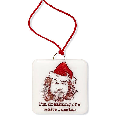 The Big Lebowski - The Dude  "I'm Dreaming of a White Russian" Ornament