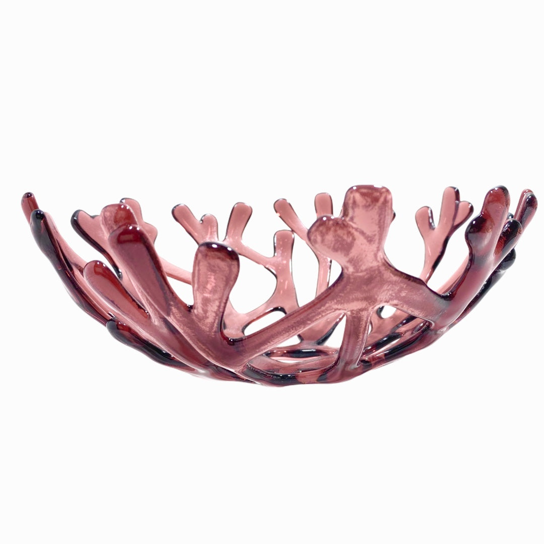 Coral Branch Bowl | Medium Violet Glass