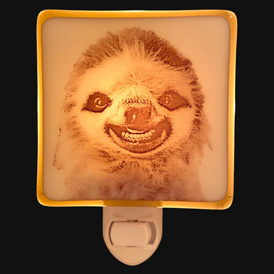 Sloth Baby Smiling Night Light