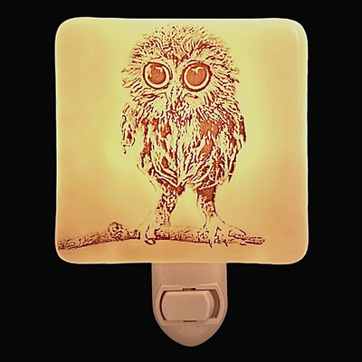 Owl Baby on Branch Night Light