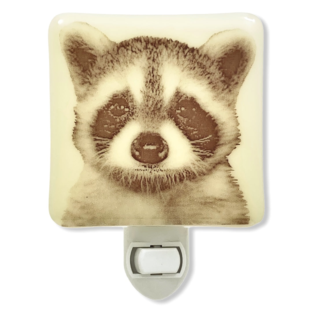 Cute Raccoon Face Night Light