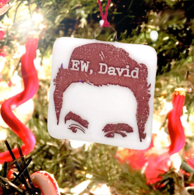 David Rose Schitt’s Creek Ornament “EW, David”