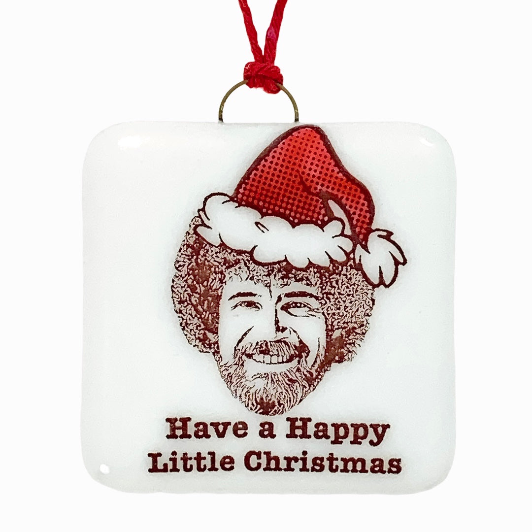 Bob Ross Ornament "Have a Happy Little Christmas"