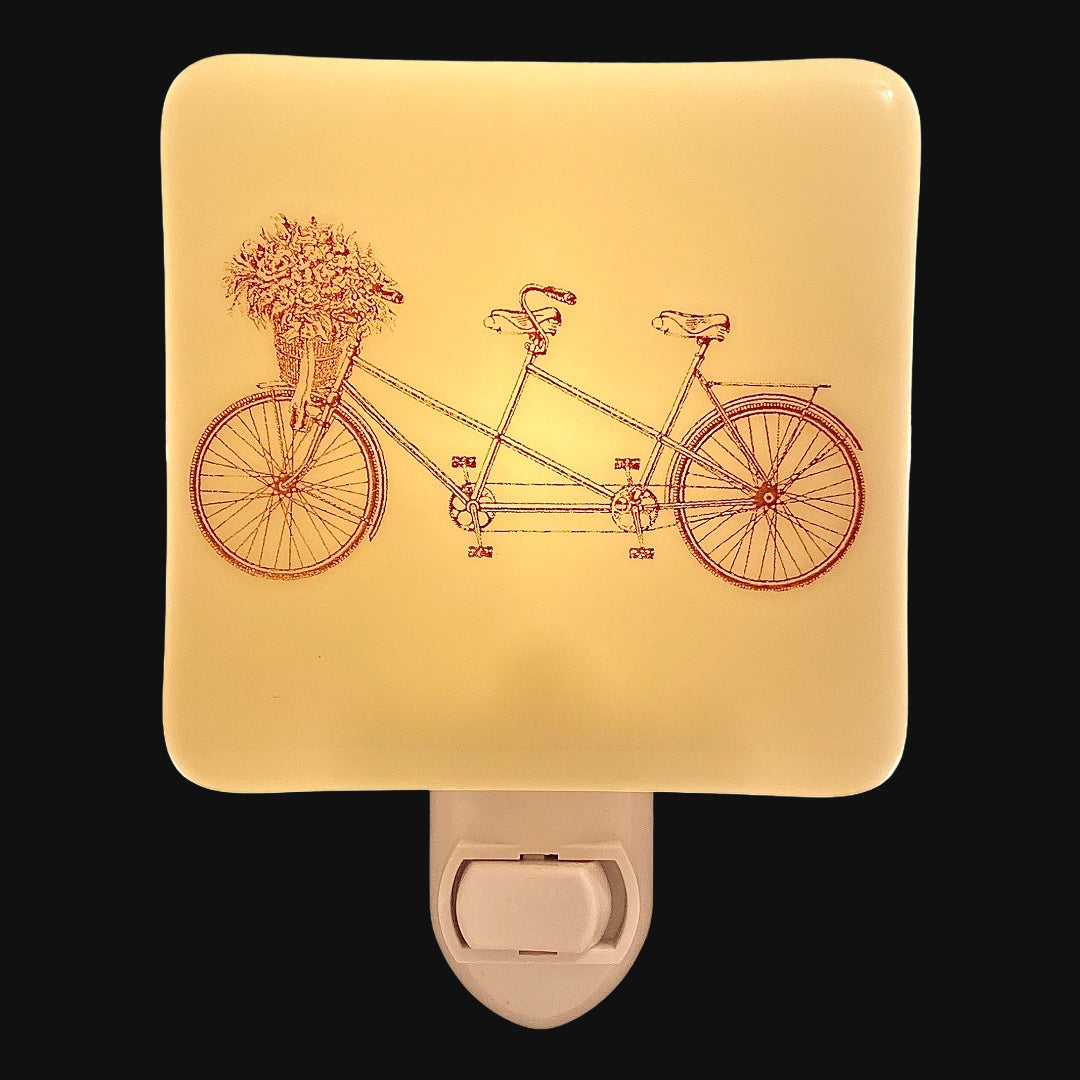 Tandem Bike Bicycle Night Light, Summertime Decor
