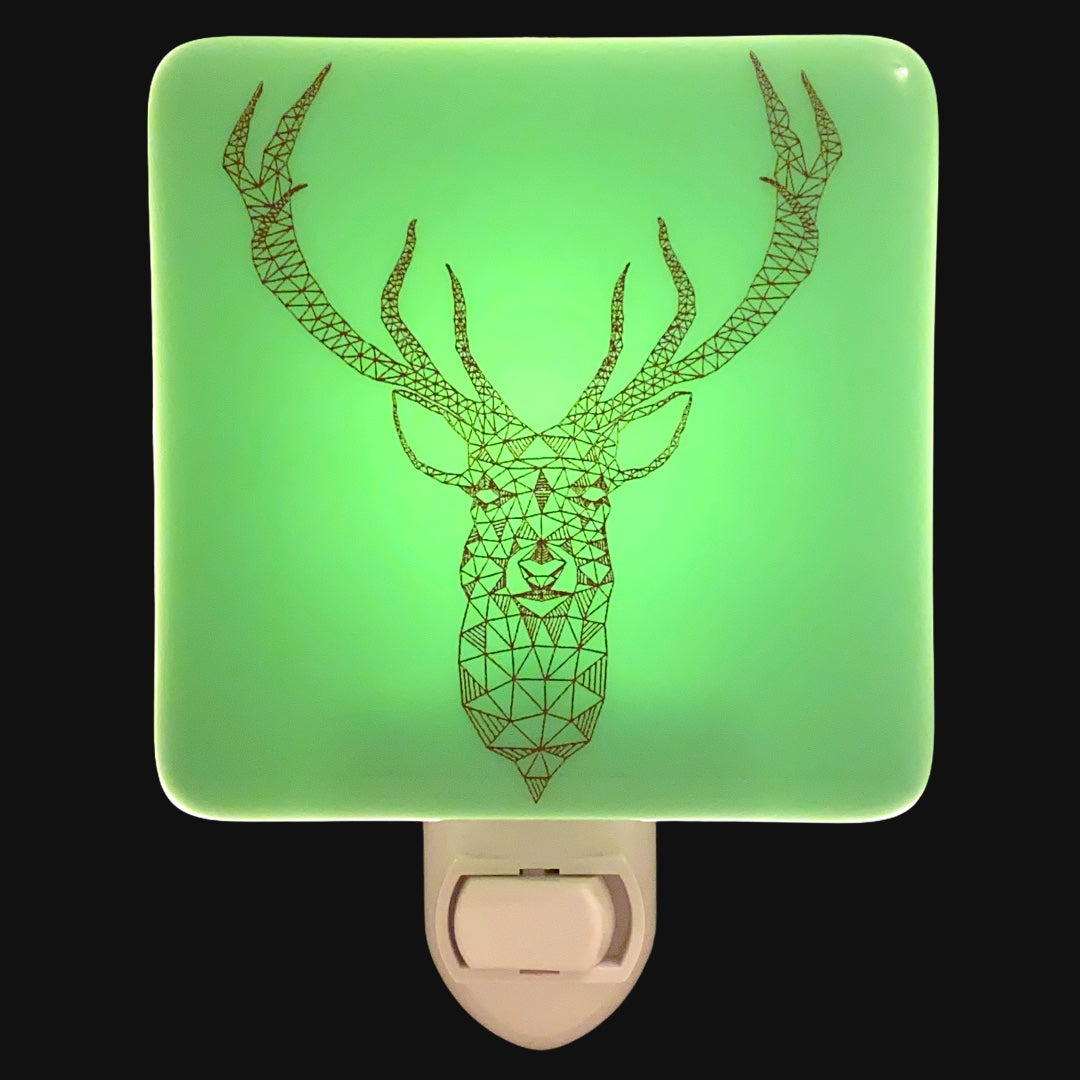 Modern Geometric Deer Night Light