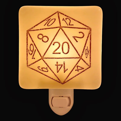 Dungeons and Dragons 20 Sided Die Night Light