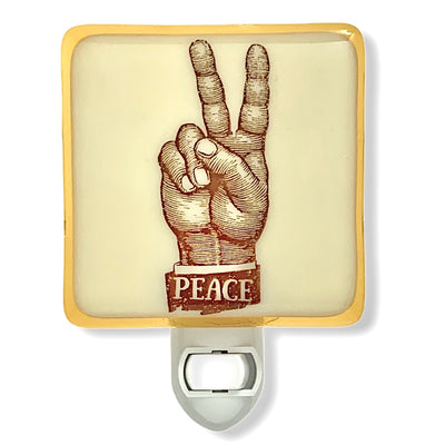 Peace Sign Hand Night Light