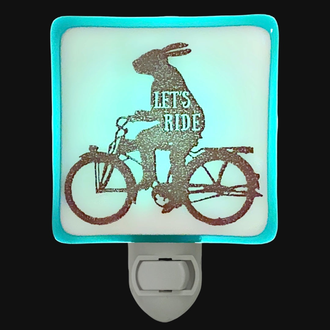 Rabbit On Bicycle "Let's Ride" Night Light