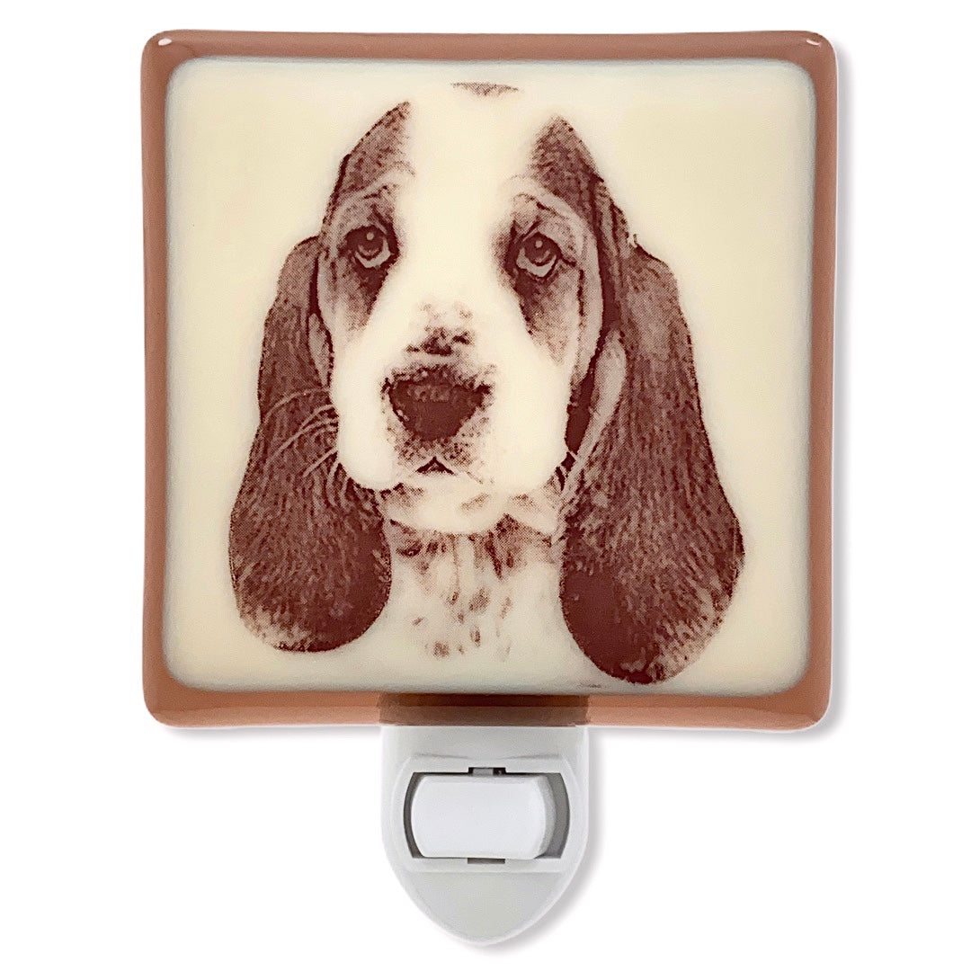 Basset Hound Face Night Light