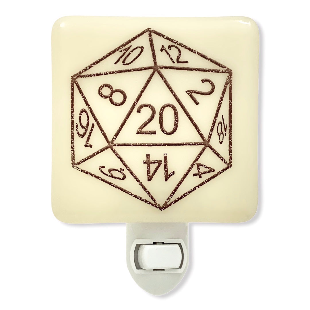 Dungeons and Dragons 20 Sided Die Night Light