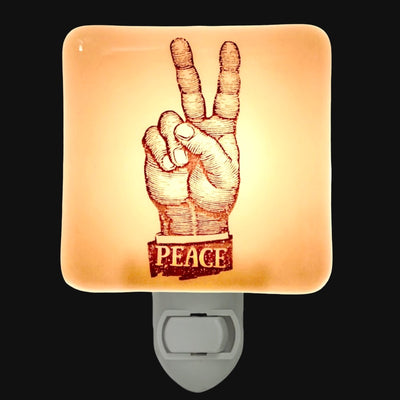 Peace Sign Hand Night Light
