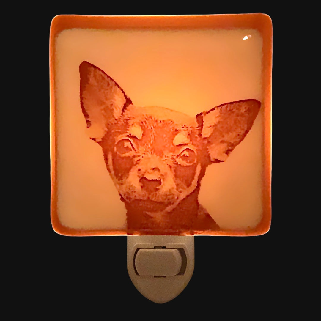 Chihuahua  Face Dog Night Light