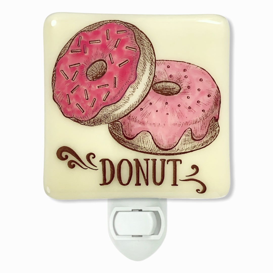 Pink Frosted Donuts Night Light