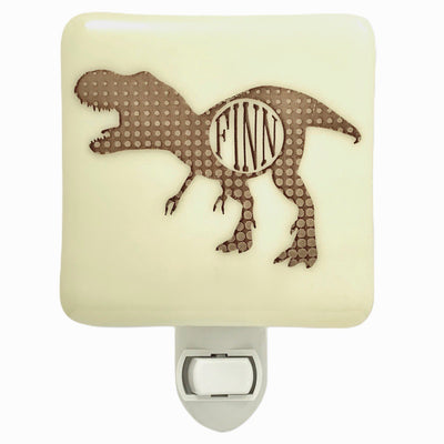 PERSONALIZED Dinosaur Night Light with Name or Initials