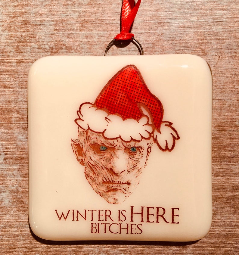 Game of Thrones - Night King  Ornament "Winter is Here, Bitches"